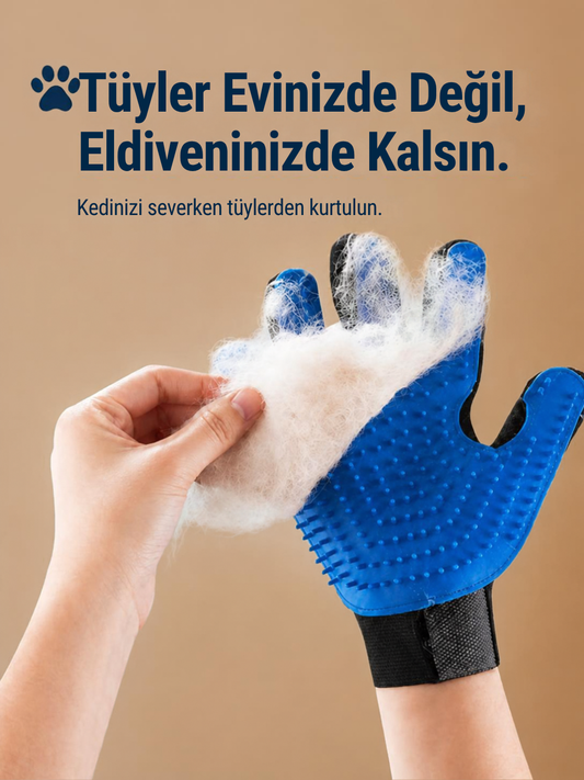 Pati Yanım™ Tüy Toplayıcı Kedi & Köpek Eldiveni